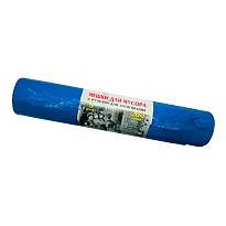 Мешки для мусора 200 л, с завязками, синие, в рулоне 5 шт., ПВД, 45 мкм, 1100х850 мм, Концепция Быта Vitalux, 604934 в Батайске