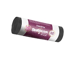 Мешки для мусора 50 л, черные, в рулоне 20 шт., ПНД, 10 мкм, 700х600 мм, SIBIRSKAYA, 101-006 S в Батайске