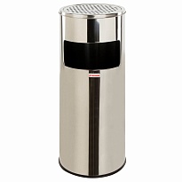 Урна с пепельницей 27 л, нержавеющая сталь, зеркальная, LAIMA PROFESSIONAL в Батайске