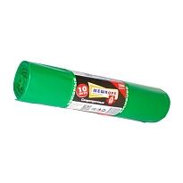 Мешки для мусора 300 л, зеленые, в рулоне 10 шт., ПВД 65 мкм, 1400х1000 мм, МЕШКОFF, 4922 в Батайске